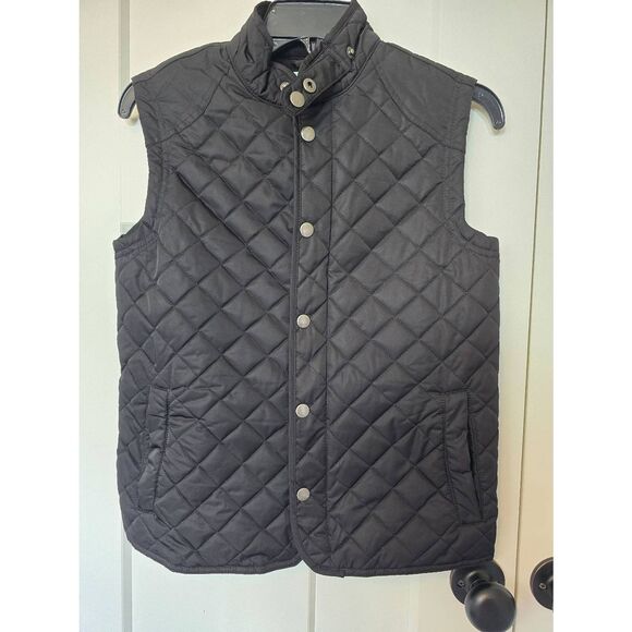 Class Club Quilted Vest Black Boys Sz 10-12 - Picture 1 of 6